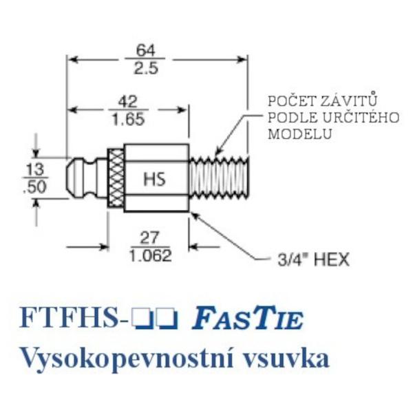 FasTie 1 - vysokopevnostní vsuvka