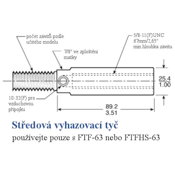 FasTie 1 - středová vyhazovací tyč